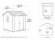 Keter Newton plus 757/775 - Casetta da giardino - Con finestre - 230x223.8x246 cm