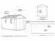 Keter Newton plus 7515/1575 - Casetta da giardino - Con porta doppia anta e finestre