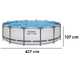 Bestway Steel Pro Max 56950 - &Oslash;427x107 cm - Piscina Rotonda per 7-8 Persone