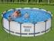 Bestway Steel Pro Max 56950 - Piscina Rotonda per 7-8 Persone