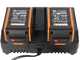 Worx Nitro WG745E - Tagliaerba a batteria - 2x20V/4Ah - Taglio 41cm