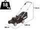Worx Nitro WG745E - Tagliaerba a batteria - 2x20V/4Ah - Taglio 41cm