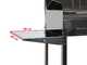 OUTLET - DIFETTI ESTETICI - Seven Italy Achille Medium - Barbecue in acciaio inox artigianale a carbone - 57,5x37cm