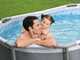 Bestway Steel Pro Max 5614A - 305x200x84 cm - Piscina Ovale + Pompa filtro 16 W