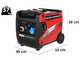 OUTLET - UTILIZZATO PER PROVA - GeoTech-Pro PTGA 7500 - Generatore di corrente ad inverter silenziato carrellato 5,8 kW - Continua 5,5 kW Monofase