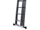 OUTLET - DIFETTI ESTETICI - S.T.P. Tria 3TR, 3x8 gradini, altezza 5.55 mt - Scala a sfilo in alluminio