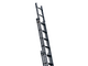 OUTLET - DIFETTI ESTETICI - S.T.P. Tria 3TR, 3x8 gradini, altezza 5.55 mt - Scala a sfilo in alluminio
