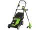 Greenworks G48LM41ST25K2X - Kit Tagliaerba a batteria + Tagliabordi a batteria - 48V - 2x 24V/2Ah