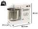 OUTLET - DIFETTI ESTETICI - Impastatrice a spirale Famag Grilletta IM 8 10 velocit&agrave; - Alta idratazione - Capacit&agrave; vasca 8 Kg 11.5L