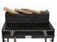 Cruccolini Fuocone Oliveto Maxi - Barbecue in ferro artigianale a legna e carbone