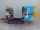 OUTLET - UTILIZZATO PER PROVA - EuroMech EM500H-Dump &amp; Shovel - Motocarriola dumper idraulico 500Kg con paletta