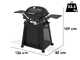 Weber Q2800N+ - Barbecue a gas con carrello Premium - Ripiani laterali