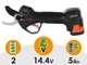 Bahco BCL235 - Forbice da potatura a batteria - 2x 14.4V 2,5 Ah - Diametro di taglio 35mm