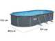 Bestway Hydrium 561CW - 732x366x132 cm - Piscina Ovale per 11-15 Persone