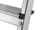 Hailo L60, 6 gradini, 2.06 m - Scalandrino in alluminio con cavalletto - Ultraleggera - Altezza stimata operativa 3.28 m