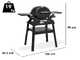 Weber Q1200N - Barbecue a gas con ripiani laterali e supporto accessori