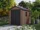Keter Newton plus 759/975 - Casetta da giardino - Con porta doppia anta e finestre - 230x287x246 cm