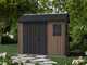 Keter Newton plus 759/975 - Casetta da giardino - Con porta doppia anta e finestre - 230x287x246 cm