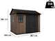 Keter Newton plus 759/975 - Casetta da giardino - Con porta doppia anta e finestre - 230x287x246 cm