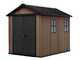 Keter Newton plus 759/975 - Casetta da giardino - Con porta doppia anta e finestre - 230x287x246 cm