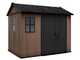 Keter Newton plus 759/975 - Casetta da giardino - Con porta doppia anta e finestre - 230x287x246 cm
