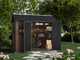 Keter Newton plus 759/975 - Casetta da giardino - Con porta doppia anta e finestre - 230x287x246 cm