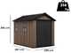 Keter Newton plus 759/975 - Casetta da giardino - Con porta doppia anta e finestre