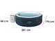 Bestway Lay-Z-Spa Miami AirJet 6001D - Piscina idromassaggio spa per 5-6 Persone