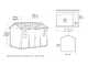 Keter Newton plus 7511/1175 - Casetta da giardino - Con porta doppia anta e finestre - 230x350x246 cm