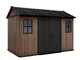 Keter Newton plus 7511/1175 - Casetta da giardino - Con porta doppia anta e finestre - 230x350x246 cm
