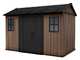 Keter Newton plus 7511/1175 - Casetta da giardino - Con porta doppia anta e finestre - 230x350x246 cm