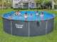 Bestway Hydrium 561CU - &Oslash;488x132 cm - Piscina rotonda per 9-10 Persone