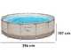 Bestway Steel Pro Max 561FY - Piscina Rotonda per 7-8 Persone