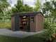Keter Newton plus 7513/1375 - Casetta da giardino - Con porta doppia anta e finestre - 230x413x246 cm