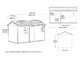 Keter Newton plus 7513/1375 - Casetta da giardino - Con porta doppia anta e finestre - 230x413x246 cm