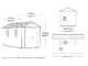 Keter Newton plus 7513/1375 - Casetta da giardino - Con porta doppia anta e finestre - 230x413x246 cm