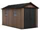Keter Newton plus 7513/1375 - Casetta da giardino - Con porta doppia anta e finestre - 230x413x246 cm