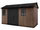 Keter Newton plus 7513/1375 - Casetta da giardino - Con porta doppia anta e finestre - 230x413x246 cm