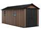 Keter Newton plus 7517/1775 - Casetta da giardino - Con porta doppia anta e finestre - 230x539x246 cm