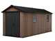 Keter Newton plus 7517/1775 - Casetta da giardino - Con porta doppia anta e finestre - 230x539x246 cm