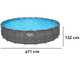 Bestway APX 365 561JZ - &Oslash;671x132 cm - Piscina rotonda per 16-20 Persone