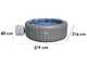 Bestway Lay-Z-Spa Santorini HydroJet 6001T - Piscina idromassaggio spa