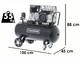 OUTLET - DIFETTI ESTETICI - BlackStone B-LBC 100-30 - Compressore aria elettrico a cinghia - Motore 3 HP - 100 lt