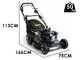 Marina Systems Pro Max 57 SH BBC 3V - Tagliaerba a scoppio trazionato - Motore Honda GXV da 163cc