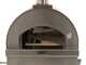 OUTLET - DA ESPOSIZIONE - Fontana Margherita Rosso - Forno a legna da esterno con carrello