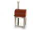 OUTLET - DA ESPOSIZIONE - Fontana Margherita Rosso - Forno a legna da esterno con carrello