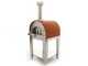 OUTLET - DA ESPOSIZIONE - Fontana Margherita Rosso - Forno a legna da esterno con carrello