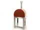 OUTLET - DA ESPOSIZIONE - Fontana Margherita Rosso - Forno a legna da esterno con carrello