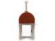OUTLET - DA ESPOSIZIONE - Fontana Margherita Rosso - Forno a legna da esterno con carrello