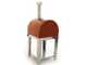 OUTLET - DA ESPOSIZIONE - Fontana Margherita Rosso - Forno a legna da esterno con carrello